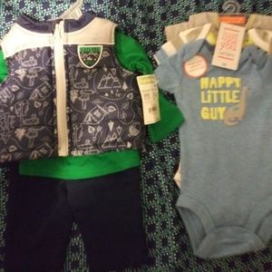 Boys newborn outfit and onsie set